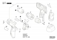 Bosch 3 601 JF7 020 Gsr 120-Li Cordless Drill Driver 12 V / Eu Spare Parts